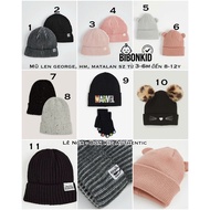 [Bibonkid] Beanie hat / set of gloves and hats HM, MATALAN, GEORGE 3-6m to 8-12y