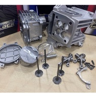 LEO LAGENDA SRL 115FI CNC PORTING SUPER HEAD 4VALVE + COMBO 4VALVE BLOCK SET(4 PCS VALVE +ROCKE ARM)