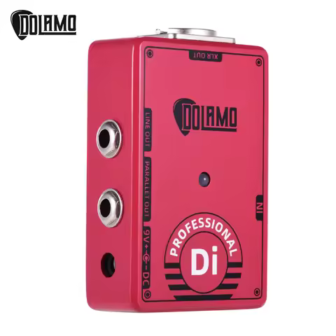 Dolamo D-7 Professional DI Box Guitar Effect Pedal with Ground Lift Switch XLR Out for Electric Guit