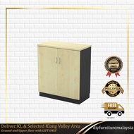 Low Office Cabinet Swinging Door | Rak Almari Pejabat | Office Filing Cupboard Swing Door with Lock 