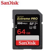 SanDisk 64G 專業攝影 高速記憶卡 Extreme PRO 速度300MB/s (SD-SDXDK-64G)