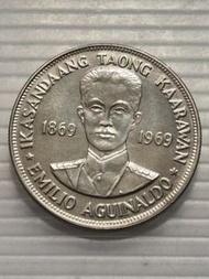 菲律賓 1869-1969 年 Emilio Aguinaldo 紀念銀幣