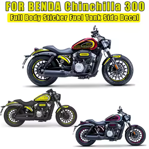 For BENDA Chinchilla 300 BD300 BD 300 Motorcycle Waterproof Fairing Body Stickers Decorative Decals 