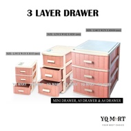 MINI DRAWER/ 3 LAYER DRAWER/ A5/A4 DRAWER/ STORAGE BOX