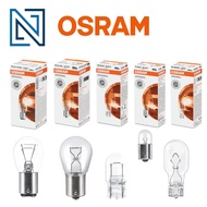 1Box Original OSRAM Car Lorry Brake Signal Reverse Bulb 1156 BA15S 1157 BAY15D 67 R10W T8.5 T10 Ment