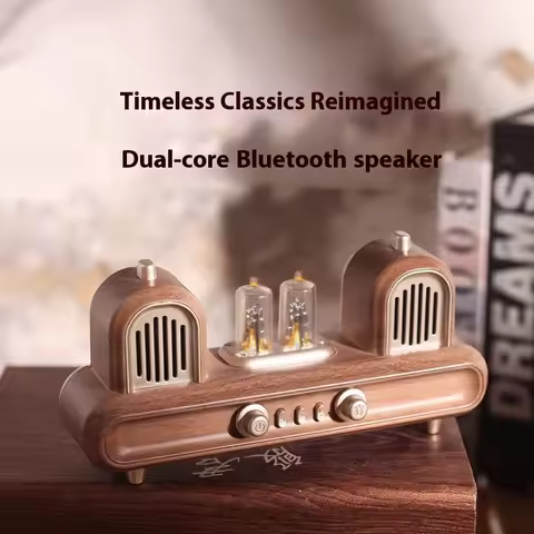 New AS33 Retro Wireless Bluetooth Speaker with USB Flash Drive Support Outdoor Desktop Ornament Audi