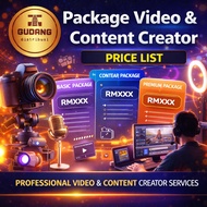 Package Video & content creator price list