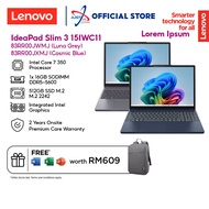 LENOVO IDEAPAD SILM 3 15IRH10 83RR00JWMJ / 83RR00JXMJ 15.6" LAPTOP ( C7-350 16GD5 512SSD / WIN11H / 