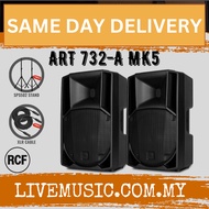 RCF ART 732-A MK4 MK5 12" 1400W 2-way Active Powered Speaker w/Speaker Stand - Each / Pair ( ART732A