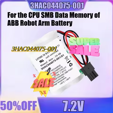 For ABB Robot Arm Battery New for ABB 3HAC044075-001 3HAC051036-001 3HAC16831-1 For the CPU SMB Data