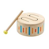 PLAN TOYS木作兒童樂器粉彩木質硬鼓