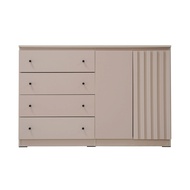 [ส่งกทม.+ปริมณฑล]  ตู้ลิ้นชักอเนกประสงค์ KASSA รุ่น Nico ขนาด 120 x 40 x 80 ซม. สีครีม