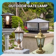 Outdoor Gate Lamp Pillar Light Garden Light Lampu Tiang Lampu Tembok Atas Pagar Weather Proof Outdoor Lighting