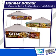 Banner Ready Design Niaga Bazar Khemah Kanopi Makanan