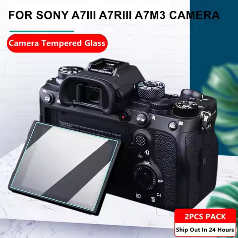2PCS A7III Camera Glass A7M3 9H Hardness Tempered Glass A7III Ultra Thin Screen Protective Film for 