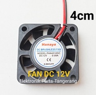 FAN DC 12V 4CM KIPAS PENDINGIN UKURAN 4CM FAN DC 4CM 12V FAN DC 12 VOLT 4CM FAN DC 12 V KIPAS 4CM KI