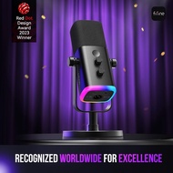 FIFINE AM8 RGB Desktop Dynamic Microphone for Gaming Podcast live Streaming With noise reduction Ver