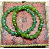 GREEN APATITE CLEAR BRACELET