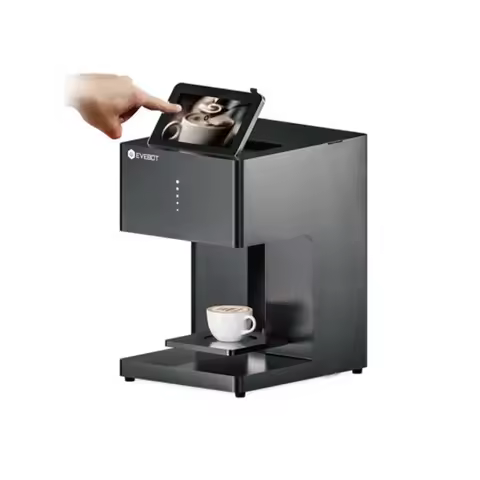 Popular WIFI-Enabled Selfie Coffee Printer with Edible Ink, Cappuccino/Latte/Mocha Full Color Inkjet