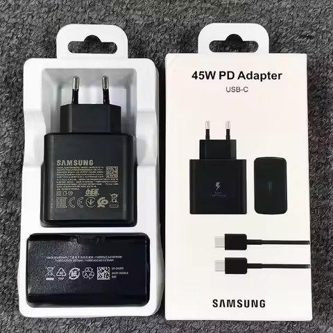 Samsung Z Flip Fold 6 5 4 3 2 45W PD Charger Super Fast Charge Adapter For Galaxy S25 S24 S23 S22 S2
