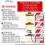 PENAPIS BAHAN BAKAR DIESEL TOYOTA DIESEL FILTER (23390-OL041)(23390-OL070)(23390-YZZA1) HILUX FORTUN