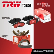 [TRW Premium] ผ้าเบรค หน้า หลัง Mazda2 Mazda 2 skyactivเบนซิน ดีเซล ปี 2015-2020 TRW DTEC GDB 7990 3