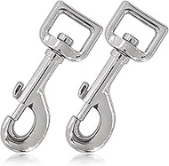 Ganzoo Snap Hook with Swivel L:87mm Bolt Carabiner for Dog Leash, 2 Pieces, Swivel Carabiner, for Pa