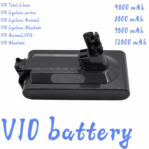 🔋 For Dyson V10 12800mAh 25.2V Battery for Dyson SV12 Battery Absolute Animal Li-ion Vacuum Cleaner 