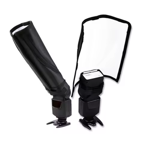 Portable folding Spotlighting Cloth Flash Diffuser Bender Light Beam Snoot Softbox for Canon Nikon S