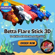 SG Seller Betta Flare Stick 3D Train Betta Mentality Betta Fish Flare Stik Mental Cupang 3D Melatih 
