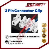 ROCKET 2 Pin Connector Clip Cable 2 way lighting fast easy wire connector Electric Sambung Wire term