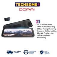 DDPAI Dashcam Mola E3 1440P Full HD Rearview Mirror Dash Cam DVR Car Camera Recorder