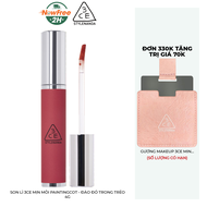 Son Lì 3CE Mịn Môi Paintingcot - Đào Đỏ Trong Trẻo 4g