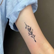 發3張【3款薔薇花】半永久草本紋身貼甜酷仿真持久防水效果超好