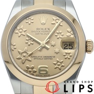 勞力士 Datejust 31 男童腕錶，蠔式錶殼，花卉錶盤，Datejust 31 178243(G)，18K 黃金/不鏽鋼，男錶，香檳色顏色，2010 年款，成色極佳 [二手]
