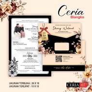 PRINT CIRCUMCISION WEDDING INVITATIONS ECONOMIC RUSTIC SAGEELEGAN BC 150 GSM CERIA 04 05