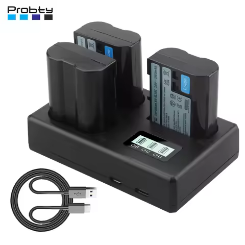 EN-EL15 EN-EL15C EN EL15 Battery 2800mAh+ 3 Slot Charger for Nikon Z5 Z6 Z7 z8 Z72 D7000 D7100 D7200