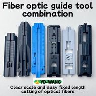 YD-WANG Fiber optic guide tool combination, fiber optic cable coating peeler 2 in 1 fixed length pee