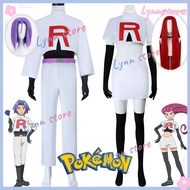 POKEMON Cosplay Costume JESSIE JAMES Cosplay Team Rocket Uniforms Wig Suit Anime Party Carnival Cost