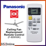 PANASONIC KDK CEILING FAN REPLACEMENT REMOTE CONTROL (F-60WWK)