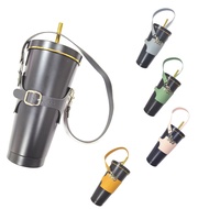 ready stock CYCHOME Starbucks tumbler holder 75-95mm Outdoor Portable PU Leather Coffee Cup Holder/Non-slip Coffee Cup Outer Packaging / Hand-held Milk Tea Drinking