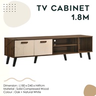 KABINET TV/RAK TV/KABINET MEDIA STORAN/TV CABINET 1.8M/MEDIA STORAGE/TV STAND/TV CONSOLE/TV RACK/MED