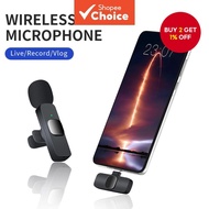 K9 Wireless Microphone Lapel for Teachers Portable Mini Mic Studio Gaming Type-C for PC