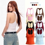Women's U-Neck Slim Back Twist-String Shirt By Huong MyLy AX30