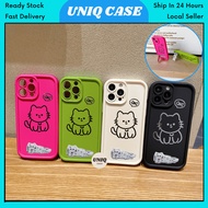 REDMI Note 9s 9 Pro 10s 10 11s 11 12 13 14 Pro Plus 4G 5G solid cat stand case casing 手机壳