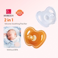 Horigen Baby Food Grade All Silicone Soothing Pacifier For 0-1 Year Old And Above Children BPA Free