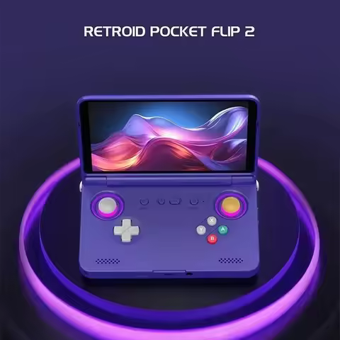2025 hot sale Retroid Pocket Flip2 SD865 version 5.5 inch OLED flip Android handheld game