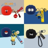 For Shokz OpenFit 2 (T920) Case Metal Coke Pendant Cartoon Keychain Shokz OpenFit 2 T920 Silicone So