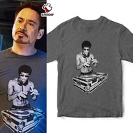 IRON MAN Tony Stark Bruce Lee t-shirt - MARVEL - PREMIUM combed 24s superhero film series t-shirt fo
