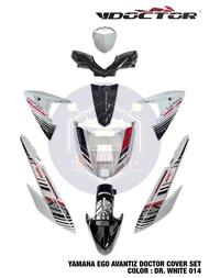 YAMAHA EGO AVANTIZ SPECIAL COLOR BODY COVER SET STICKER TANAM WHITE PUTIH